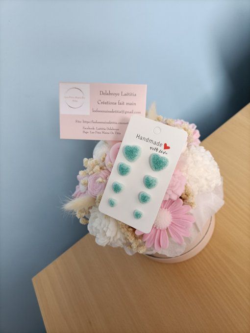 Boucles d'oreille 4 paires