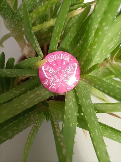 Badge Octobre Rose