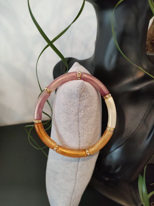 Bracelet opaque  légèrement pailleté b16