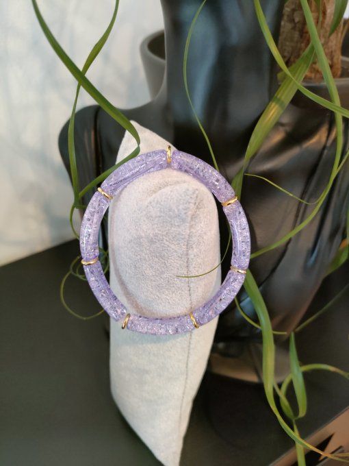 Bracelet tubulaire craquelet b2