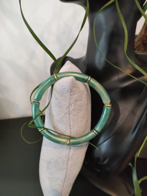 Bracelet opaque légèrement pailleté b21