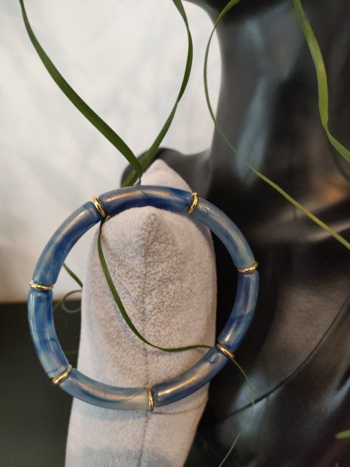 Bracelet opaque légèrement pailleté b23 