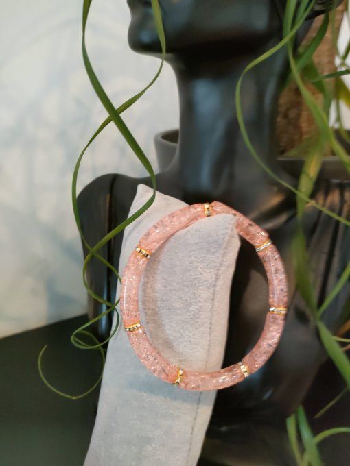 Bracelet tubulaire craquelet b4