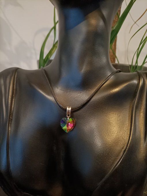 Collier Cœur Multicolore