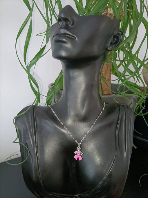 Collier Ruban Octobre Rose