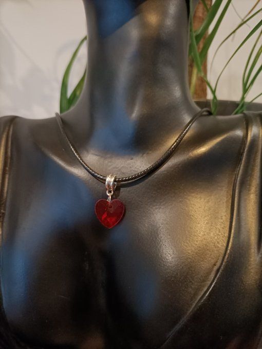 Collier coeur Rouge